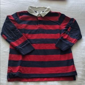Striped rugby shirt